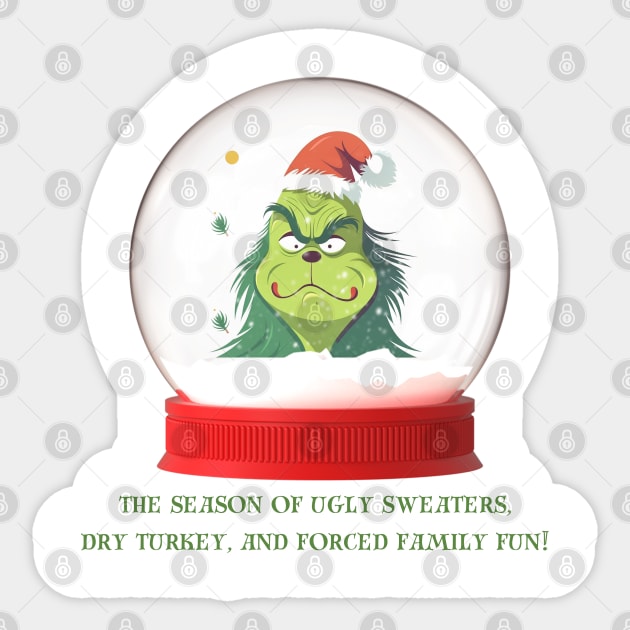 Christmas Grinch Sticker by TeawithAlice
